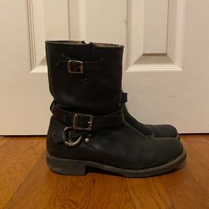 Frye Black Leather Boots